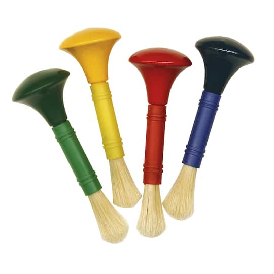 Pacon&#xAE; Assorted Color Knob Paint Brush Set, 6 Pack Bundle